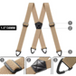 👔✅ 50% OFF! 🪩Men's X-Back Suspenders with Hook Clips – Adjustable & Heavy-Duty