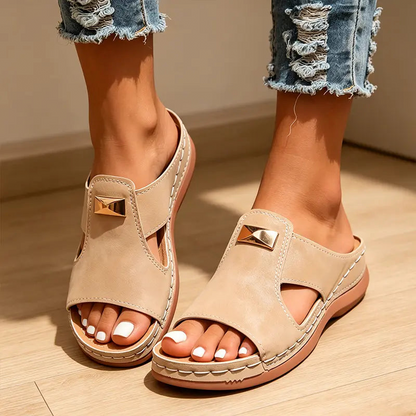 ⏳Limited-time 50% off⏰Women's Stylish Peep-Toe Wedge Sandals👡