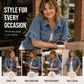 ⏳Limited-time 50% off⏰Women's Summer Ruffled Sleeve Denim Jacket🧥