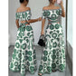 ⏳Limited-time 50% off⏰Women’s Off-the-Shoulder Waist Cutout Daisy Printed Resort Dress🌸👗