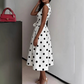 ⏳Limited-time 50% off⏰Women's Polka Dot Sleeveless V-Neck Dress🌟👗