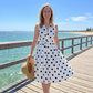 ⏳Limited-time 50% off⏰Women's Polka Dot Sleeveless V-Neck Dress🌟👗