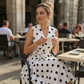 ⏳Limited-time 50% off⏰Women's Polka Dot Sleeveless V-Neck Dress🌟👗