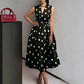 ⏳Limited-time 50% off⏰Women's Polka Dot Sleeveless V-Neck Dress🌟👗