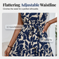 ⏳Limited-time 50% off⏰Women’s Summer Ruffled Flutter Sleeve Tie Waist Floral Midi Dress🌿👗