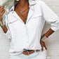 ⏳Limited-time 50% off⏰Women's Solid Lapel Long Sleeves Button-Down Shirt👔