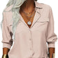 ⏳Limited-time 50% off⏰Women's Solid Lapel Long Sleeves Button-Down Shirt👔