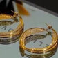 ⏳Limited-time 50% off⏰Women’s Elegant Twisted Gold Hoop Earrings👂🎏