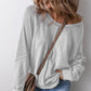 ⏳Limited-time 50% off⏰Women's Waffle Knit Long Sleeve Top👚