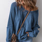 ⏳Limited-time 50% off⏰Women's Waffle Knit Long Sleeve Top👚