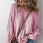 ⏳Limited-time 50% off⏰Women's Waffle Knit Long Sleeve Top👚