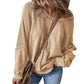 ⏳Limited-time 50% off⏰Women's Waffle Knit Long Sleeve Top👚