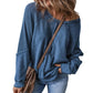 ⏳Limited-time 50% off⏰Women's Waffle Knit Long Sleeve Top👚