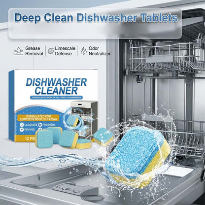 ⏳Limited-time 50% off⏰12-Count Deep Cleaning Dishwasher Tablets🧼