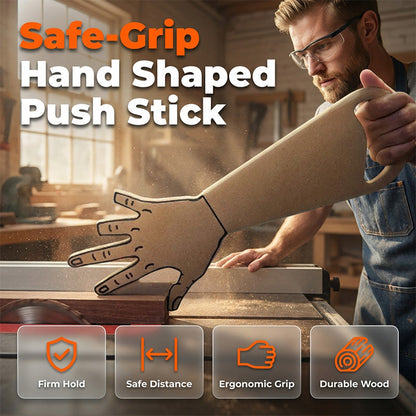 ⏳Limited-time 50% off⏰Hand Shaped Table Saw Push Stick🪵🪚