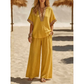 ⏳Limited-time 50% off⏰Women’s V-Neck Top and Wide Leg Trousers Set👚👖