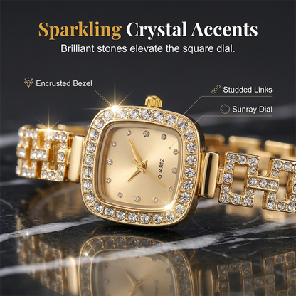 ⏳Limited-time 50% off⏰Women Drawstring Bracelet Watch Square Quartz⌚🌸
