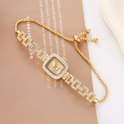 ⏳Limited-time 50% off⏰Women Drawstring Bracelet Watch Square Quartz⌚🌸