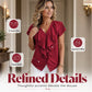 ⏳Limited-time 50% off⏰Elegant Ruffle V-Neck Blouse🌸👚