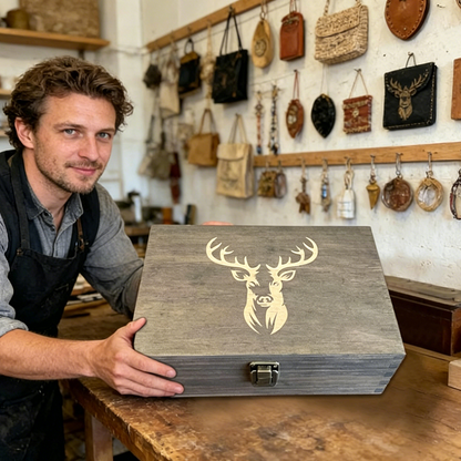 ⏳Limited-time 50% off⏰Wooden Hunting Memory Box🗳️