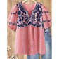 ⏳Limited-time 50% off⏰Embroidered Breezy Blouse💐👚
