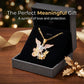 ⏳Limited-time 50% off⏰Tri-Tone Angel Guardian Pendant Necklace🪽📿