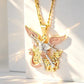 ⏳Limited-time 50% off⏰Tri-Tone Angel Guardian Pendant Necklace🪽📿