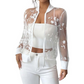 ⏳Limited-time 50% off⏰Women's Floral Sheer Mesh Jacket🪶🧥