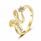 ⏳Limited-time 50% off⏰Adjustable Sparkle Initial Ring for Women💍
