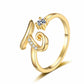 ⏳Limited-time 50% off⏰Adjustable Sparkle Initial Ring for Women💍