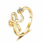 ⏳Limited-time 50% off⏰Adjustable Sparkle Initial Ring for Women💍