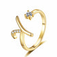 ⏳Limited-time 50% off⏰Adjustable Sparkle Initial Ring for Women💍