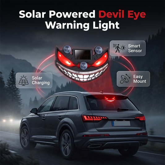 ⏳Limited-time 50% off⏰Solar Devil Eye LED Car Warning Light🚗👹