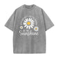 ⏳Limited-time 50% off⏰Vintage Washed Daisy Print Loose Fit T-Shirt🌼👚
