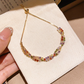 ⏳Limited-time 50% off⏰Retro Crossover Twisted Multicolor Zircon Adjustable Bracelet for Women🎨💎
