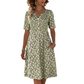 ⏳Limited-time 50% off⏰Women's Casual V-Neck Print Dress with Pockets💐👗