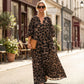 ⏳Limited-time 50% off⏰Leopard Print Oversized Maxi Shirt Dress🐆👗