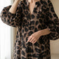 ⏳Limited-time 50% off⏰Leopard Print Oversized Maxi Shirt Dress🐆👗