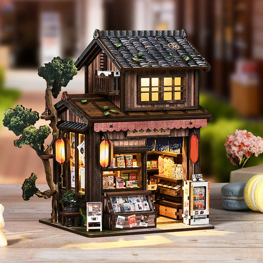 ⏳Limited-time 50% off⏰Springtime Store Miniature House with LED Light🏠🏮