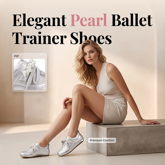 ⏳Limited-time 50% off⏰Women Retro German Trainer Shoes with Pearl Ribbon Lace👟