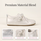 ⏳Limited-time 50% off⏰Women Retro German Trainer Shoes with Pearl Ribbon Lace👟