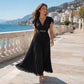 ⏳Limited-time 50% off⏰Flowy Pleated Maxi Dress💃🌊