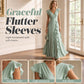 ⏳Limited-time 50% off⏰Women's V-Neck Ruffled Chiffon Maxi Dress👗