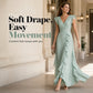 ⏳Limited-time 50% off⏰Women's V-Neck Ruffled Chiffon Maxi Dress👗