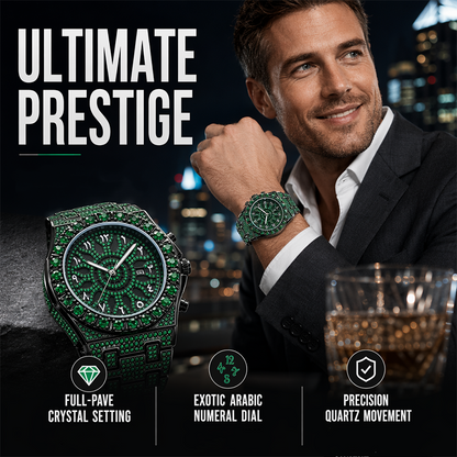 ⏳Limited-time 50% off⏰Men's Luxury Sparkling Quartz Watch💚⌚