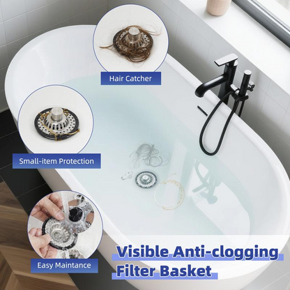 ⏳Limited-time 50% off⏰Stainless Steel Kitchen Sink Strainer🛁🌊