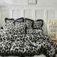 ⏳Limited-time 50% off⏰Leopard Print Ruffled Duvet Cover Set🛌