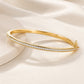 🎉 2026 Sale — Over 20700 Sold!💞 Retro Rhinestone Gold‑Tone Cuff Bangle‑Vintage Glam ✨