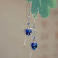 ⏳Limited-time 50% off⏰Exquisite Blue Heart Synthetic Gemstone Threader Earrings 🌿