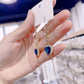 ⏳Limited-time 50% off⏰Exquisite Blue Heart Synthetic Gemstone Threader Earrings 🌿